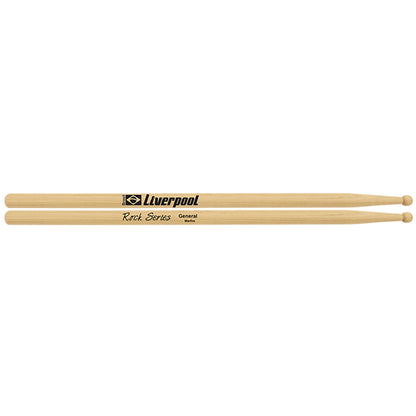 Liverpool Drumstick Rock Series Marfim Wood Tip Drum Stick - (RO DES RO VD RO SHO RO MET RO GEN)