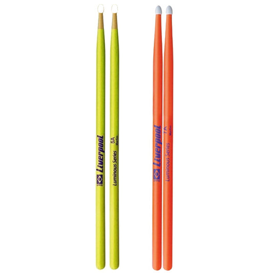 Liverpool Drumstick Luminious Series Marfim Wood Nylon Tip Drum Stick - MC 5AN 7AN