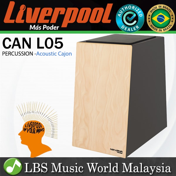 Liverpool Drumstick CAN L05 Nirvana Series Liso Acoustic Percussion Cajon Natural Finish