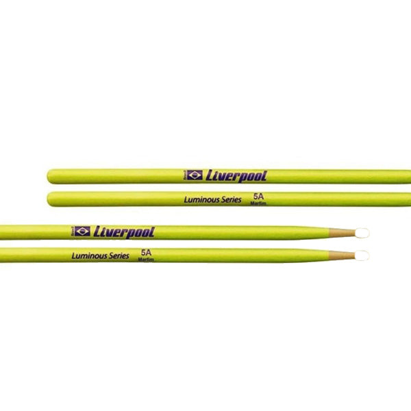 Liverpool Drumstick Luminious Series Marfim Wood Nylon Tip Drum Stick - MC 5AN 7AN