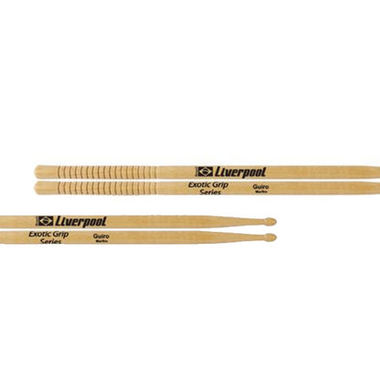 Liverpool Drumstick Exotic Grip Series Marfim Wood Tip Drum Stick - PEG GUI RING CHO TIMB TRAD