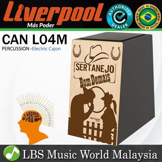 Liverpool Drumstick CAN L04M Nirvana Series Sertanejo Bom Demais Electric Percussion Cajon