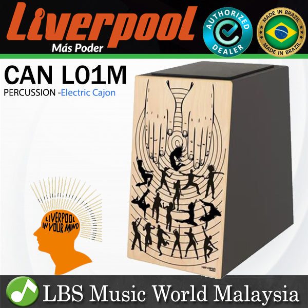 Liverpool Drumstick CAN L01M Nirvana Series Danca Electric Percussion Cajon Natural