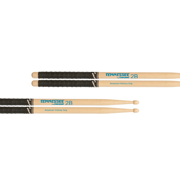 Liverpool Drumstick Tennesse Line American Hickory with Grip Wood Tip Drum Stick -TNHY 2BMG 5AMG 5BMG 7AMG