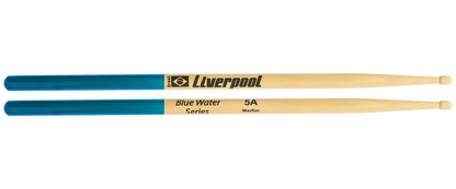 Liverpool Drumstick Blue Water Series Marfim Wood Tip Drum Stick - NAU 5AM 5BM 7AM