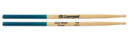 Liverpool Drumstick Blue Water Series Marfim Wood Tip Drum Stick - NAU 5AM 5BM 7AM