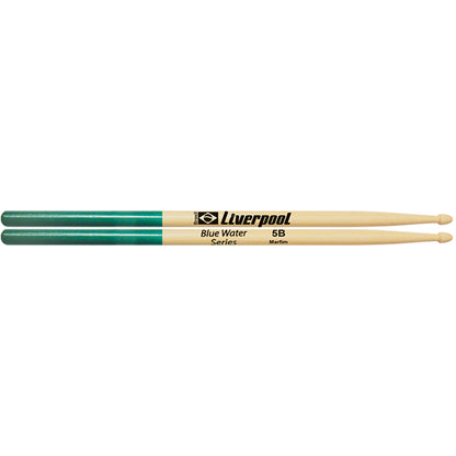 Liverpool Drumstick Blue Water Series Marfim Wood Tip Drum Stick - NAU 5AM 5BM 7AM