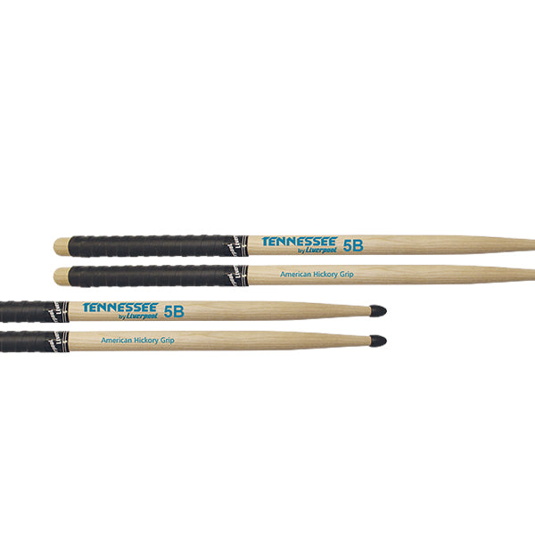 Liverpool Drumstick Tennesse Line American Hickory with Grip Nylon Tip Drum Stick - TNHY Line 2BNG 5ANG 5BNG 7ANG