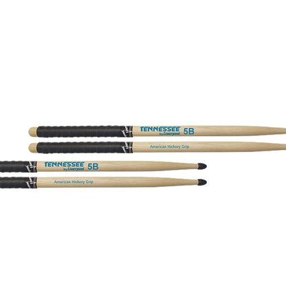 Liverpool Drumstick Tennesse Line American Hickory with Grip Nylon Tip Drum Stick - TNHY Line 2BNG 5ANG 5BNG 7ANG