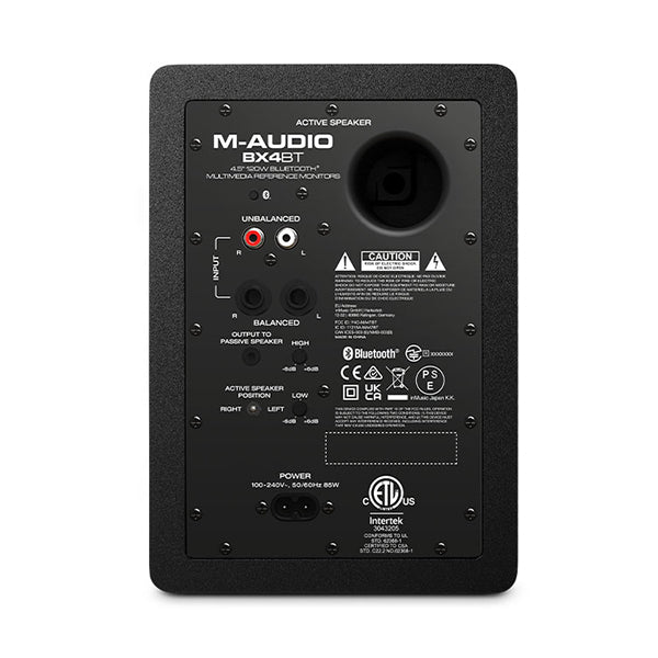M-Audio BX4 BT 4.5 Inch 120 Watt Bluetooth Multimedia Monitors Speaker - Pair (M Audio BX4BT)