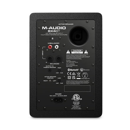 M-Audio BX4 BT 4.5 Inch 120 Watt Bluetooth Multimedia Monitors Speaker - Pair (M Audio BX4BT)
