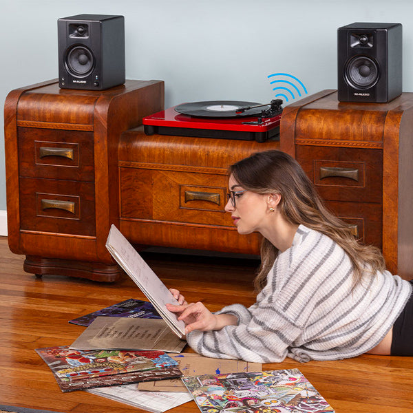 M-Audio BX4 BT 4.5 Inch 120 Watt Bluetooth Multimedia Monitors Speaker - Pair (M Audio BX4BT)