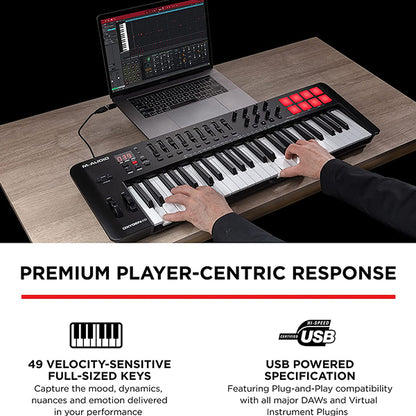 M-Audio Oxygen 49 MKV USB MIDI Keyboard Controller With Pad, Knob and Faders (M Audio)