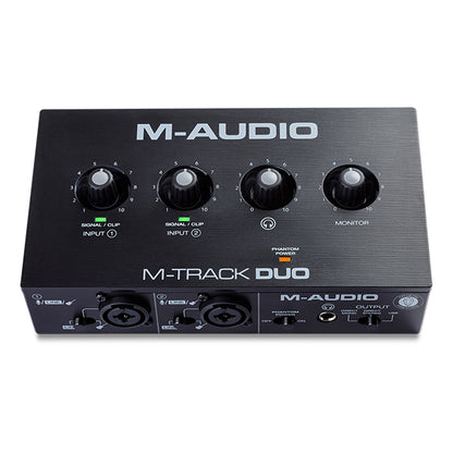 M-Audio M-Track Duo USB Audio Interface with 2 XLR input and Bundle Software (M Audio M Track)
