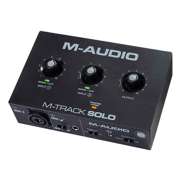 M-Audio M-Track Solo 2 Channel USB Audio Interface with Software (M Audio M Track)