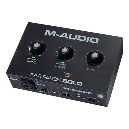 M-Audio M-Track Solo 2 Channel USB Audio Interface with Software (M Audio M Track)