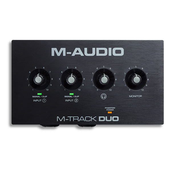 M-Audio M-Track Duo USB Audio Interface with 2 XLR input and Bundle Software (M Audio M Track)