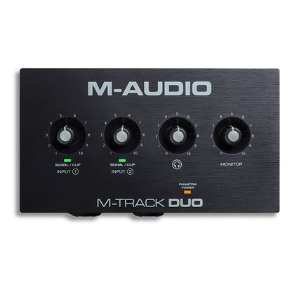 M-Audio M-Track Duo USB Audio Interface with 2 XLR input and Bundle Software (M Audio M Track)
