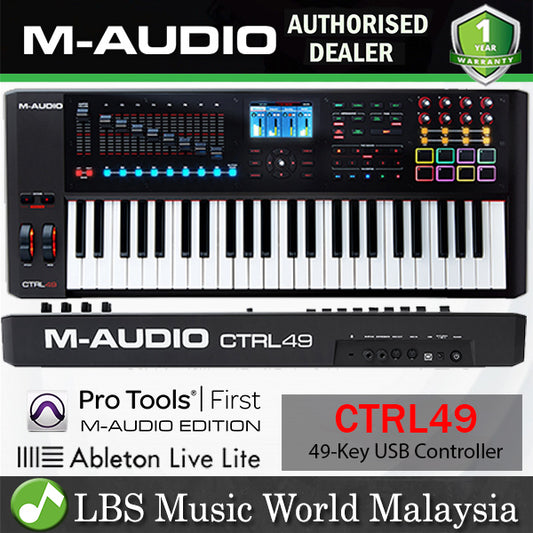 M-Audio CTRL49 49 Key USB Midi Smart Controller Keyboard with Full Colour Screen (CTRL 49)