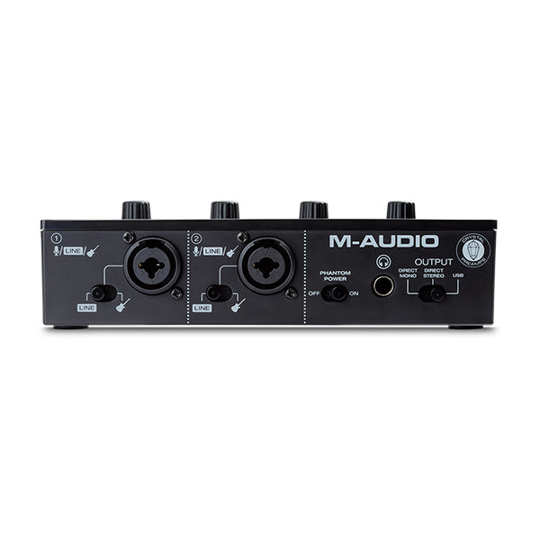 M-Audio M-Track Duo USB Audio Interface with 2 XLR input and Bundle Software (M Audio M Track)