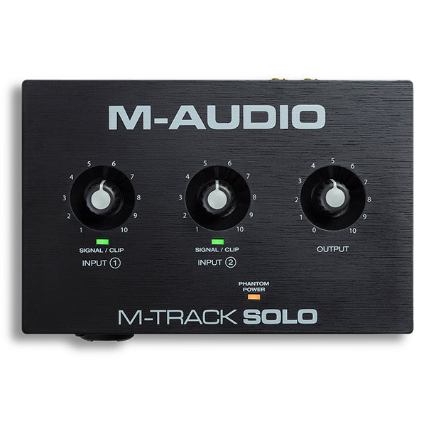 M-Audio M-Track Solo 2 Channel USB Audio Interface with Software (M Audio M Track)