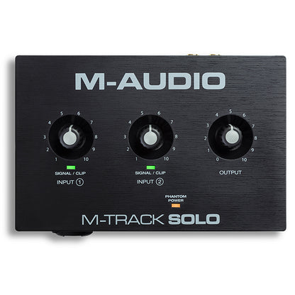 M-Audio M-Track Solo 2 Channel USB Audio Interface with Software (M Audio M Track)