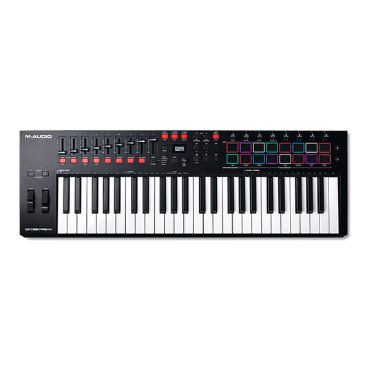 M-Audio Oxygen Pro 49 49 key Midi Keyboard Controller with 9 Faders and 8 Knobs (Included Software)