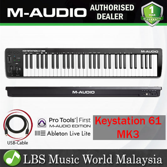 M-Audio Keystation 61 MK3 61 Key Keyboard Controller with USB and Midi Connectivity (Key Station)