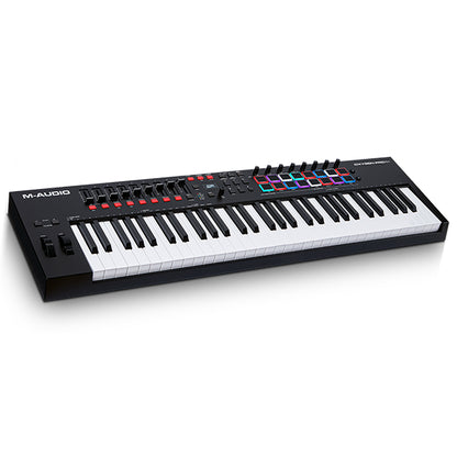 M-Audio Oxygen Pro 61 61 Key Keyboard Controller with Sensitive Semi Weighted Keys with 16 Pad