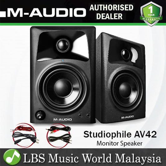 M-Audio Studiophile AV42 4 Inch Powered Monitor Speaker for Media Creation - Pair (AV 42)