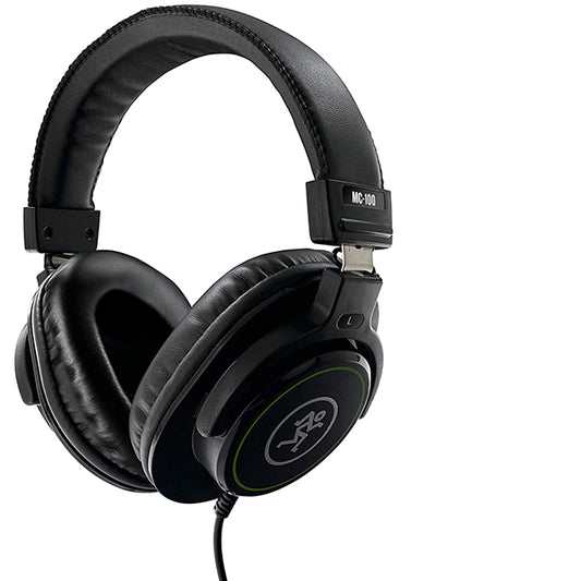 Mackie MC-100 Professional Closed Back Headphones With Padded Headband And 1/4 inch Adapter (MC100)