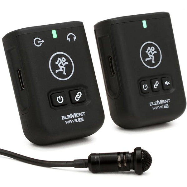 Mackie EM Wave LAV Compact Digital Wireless Lavalier Mic Clip-On Microphone System for Cameras and Smartphones with Case