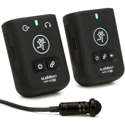 Mackie EM Wave LAV Compact Digital Wireless Lavalier Mic Clip-On Microphone System for Cameras and Smartphones with Case