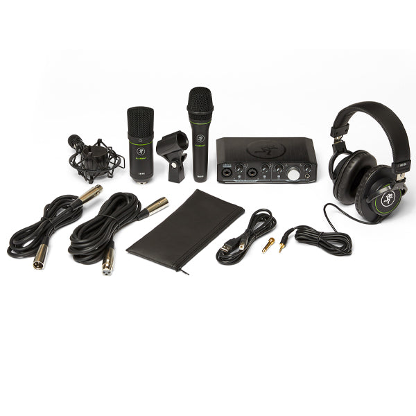 Mackie Producer Bundle with Onyx USB Interface, EM-91C and EM-89D Microphone, MC-100 Headphone and Mic Stand (EM91C EM89D MC100)