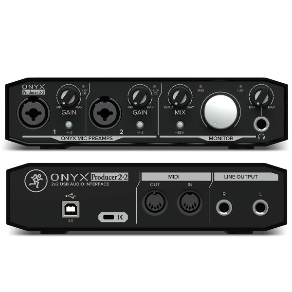 Mackie Producer Bundle with Onyx USB Interface, EM-91C and EM-89D Microphone, MC-100 Headphone and Mic Stand (EM91C EM89D MC100)