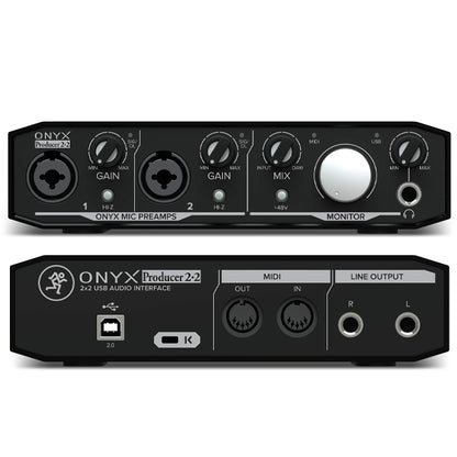 Mackie Producer Bundle with Onyx USB Interface, EM-91C and EM-89D Microphone, MC-100 Headphone and Mic Stand (EM91C EM89D MC100)