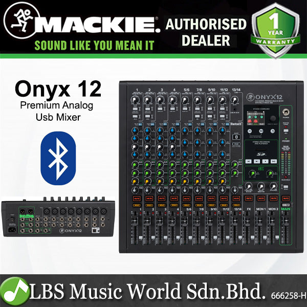 Mackie Onyx16 16 Channel Analog Mixer with Multitrack USB, Built-in Effects and Bluetooth (Onxy 16)