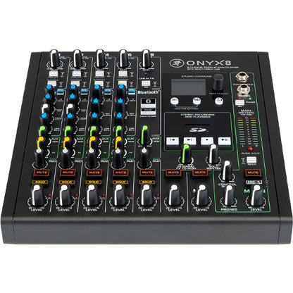 Mackie Onyx 8 8 Channel Analog Mixer with Multi-Track USB, Built In Effects and Bluetooth (Onyx8)