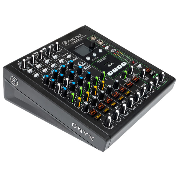 Mackie Onyx 8 8 Channel Analog Mixer with Multi-Track USB, Built In Effects and Bluetooth (Onyx8)