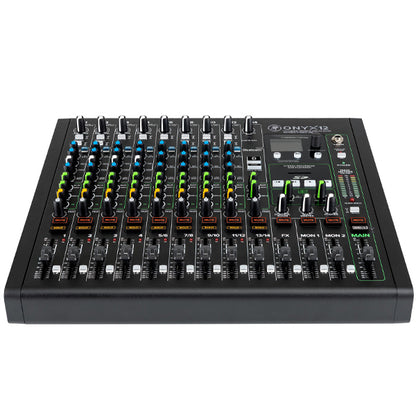 Mackie Onyx 12 12 Channel Analog Mixer with Multi Track USB, Built In Effects and Bluetooth (Onyx12)