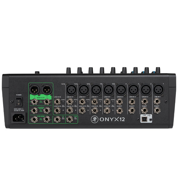 Mackie Onyx 12 12 Channel Analog Mixer with Multi Track USB, Built In Effects and Bluetooth (Onyx12)
