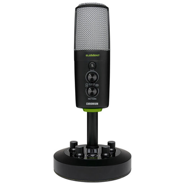 Mackie CHROMIUM Premium USB Condenser Mic Microphone with Built In 2 Channel Mixer