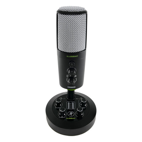 Mackie CHROMIUM Premium USB Condenser Mic Microphone with Built In 2 Channel Mixer