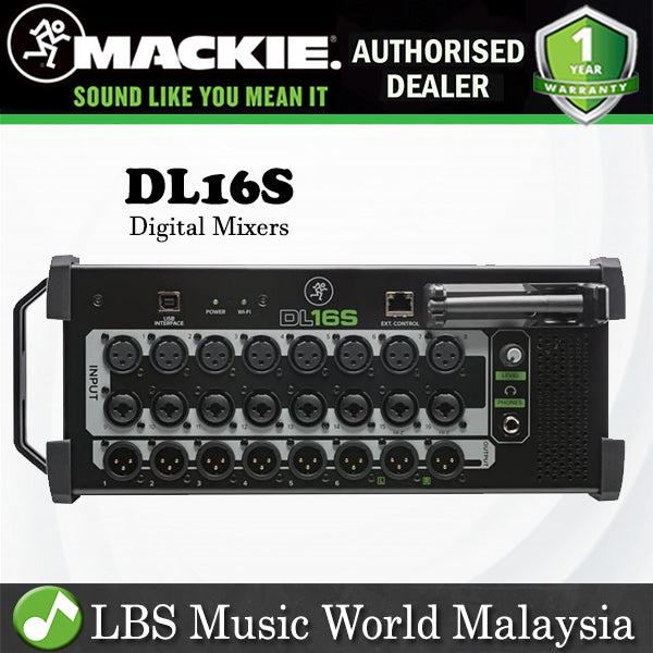 Mackie DL16S 16 Channel Digital Rack Mixer Wireless Wifi (DL 16S DL16)