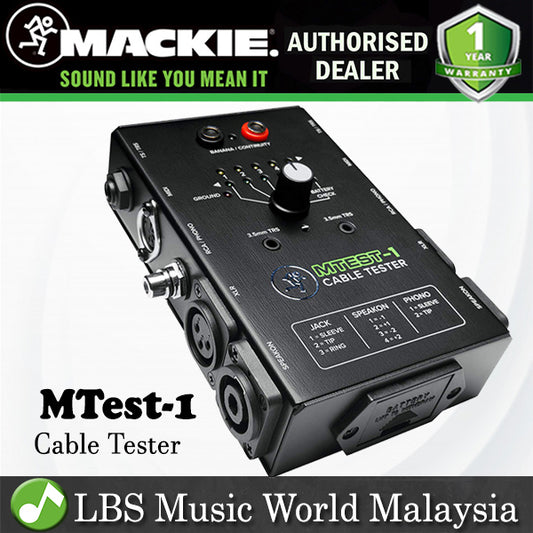 Mackie MTest-1 Cable Tester Universal Cable Tester (MTest M Test)