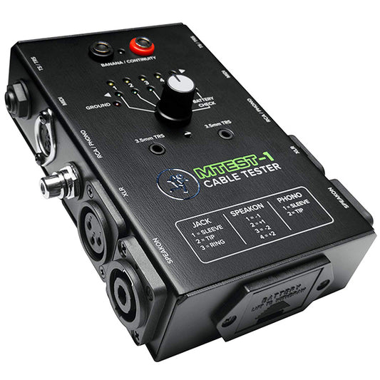 Mackie MTest-1 Cable Tester Universal Cable Tester (MTest M Test)