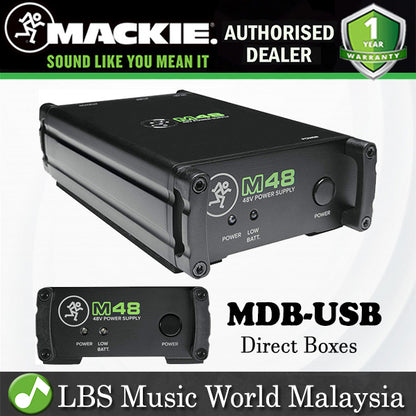 Mackie M48 48V Phantom Power Supply Wall Powered (M 48)