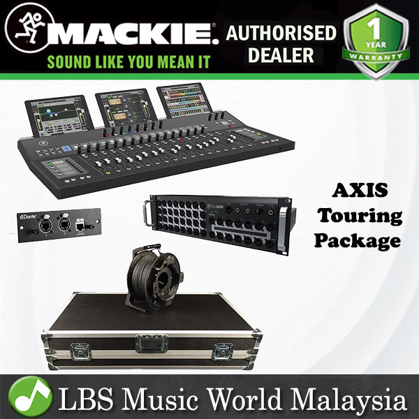 [Discontinued] Mackie AXIS Touring Package With DC16, DL32R, DL Dante Expansion Card, Road Case & 80m Cat5e Reel