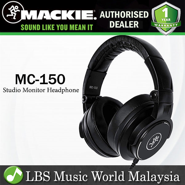 Mackie MC-150 Closed-Back Headphone Studio Monitor Headphones (MC150 MC 150)