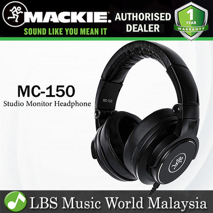 Mackie MC-150 Closed-Back Headphone Studio Monitor Headphones (MC150 MC 150)